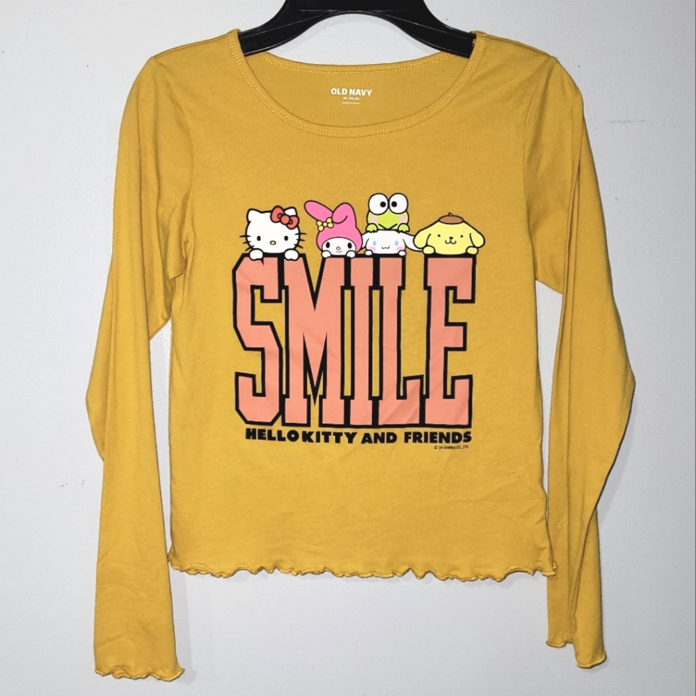 Old Navy Hello Kitty and Friends Girls Long Sleeved Tee Size XL (14-16)